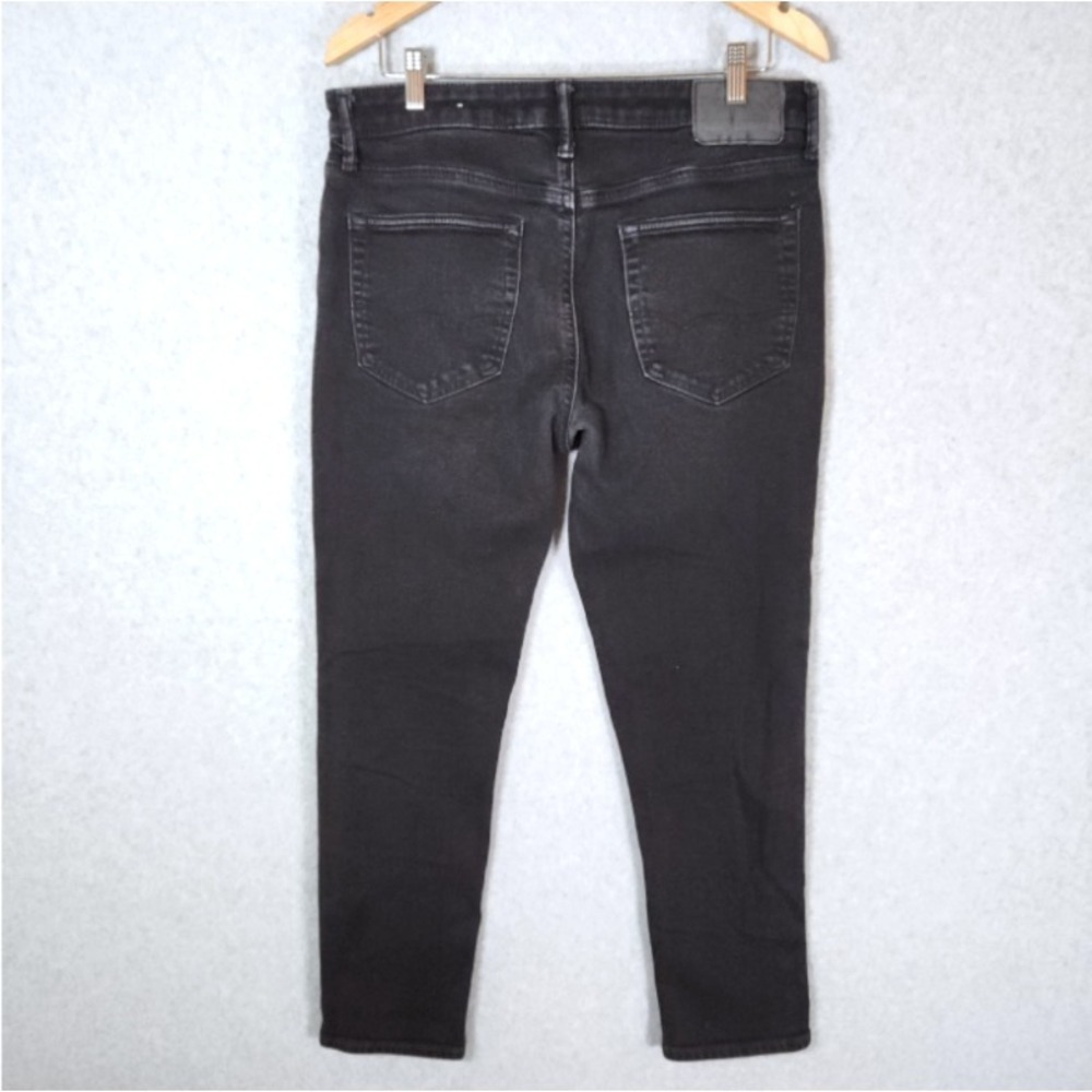 American Eagle Cozy Airflex+ Distressed Jeans Mens 33x30 (measures 34x28) Black - Picture 3 of 7